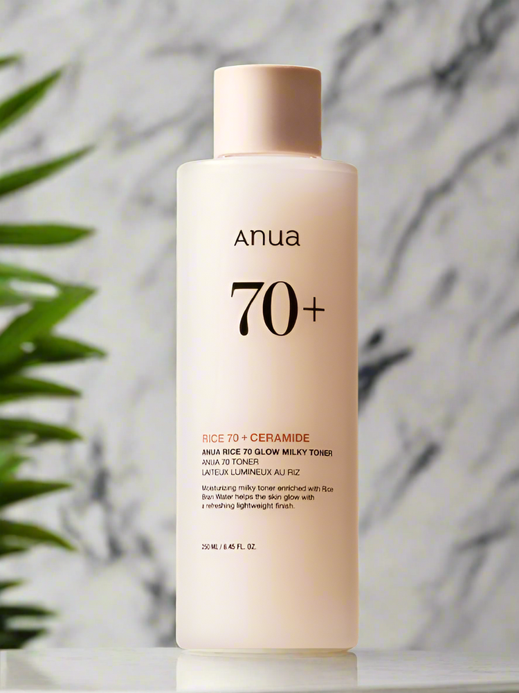 ANUA Rice 70 Glow Milky Toner 250ml – Brightening & Barrier Care