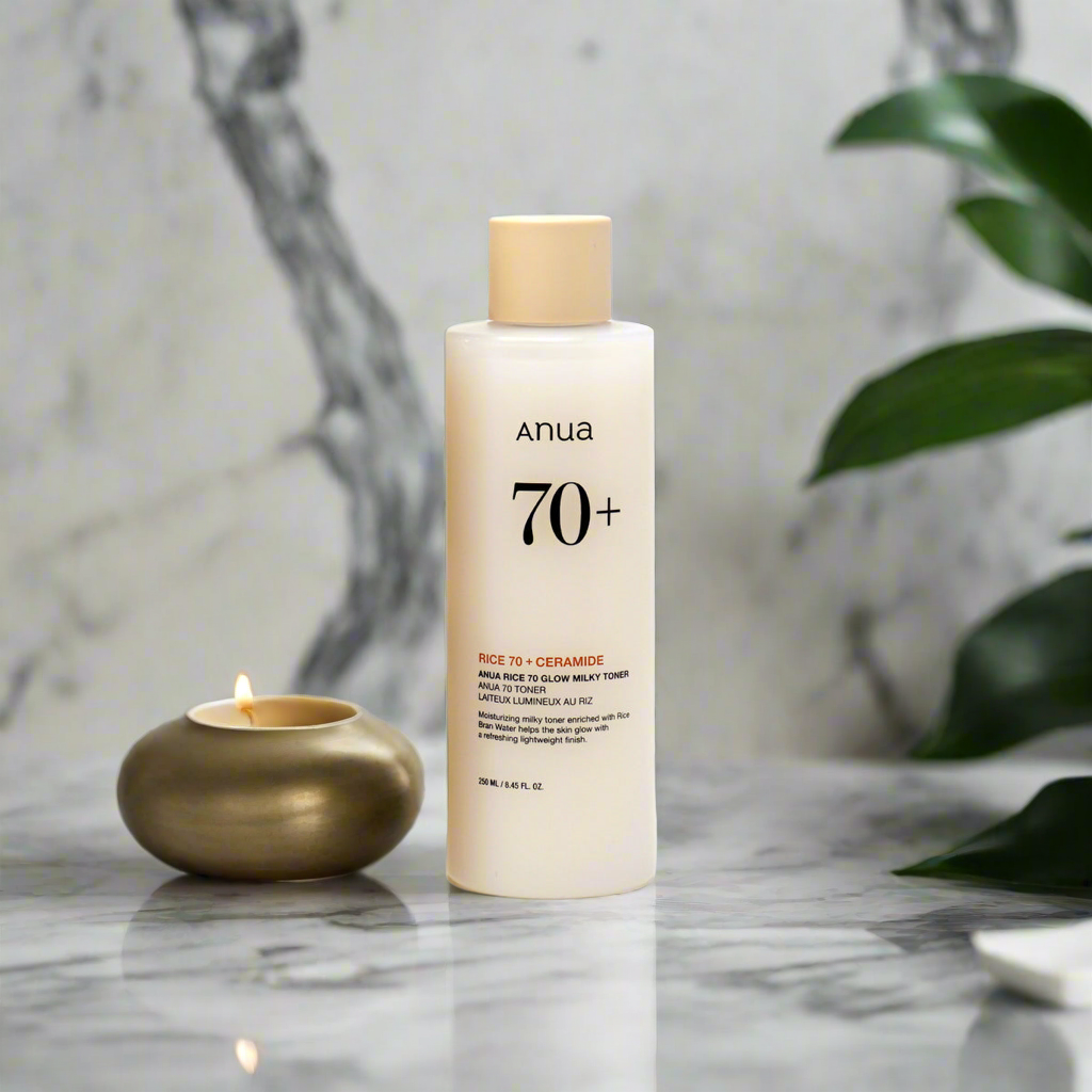 ANUA Rice 70 Glow Milky Toner 250ml – Brightening & Barrier Care