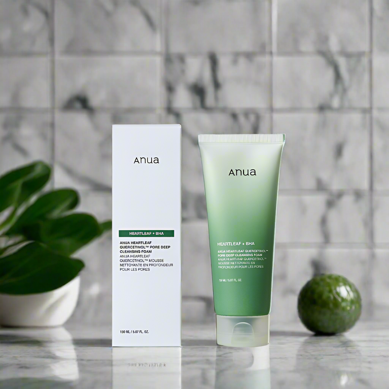 ANUA Heartleaf Quercetinol Cleansing Foam 150ml – Pore Cleansing & Soothing