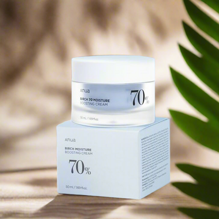 ANUA Birch Moisture Boosting Cream – 70% Birch Water for Hydrated, Balanced Skin