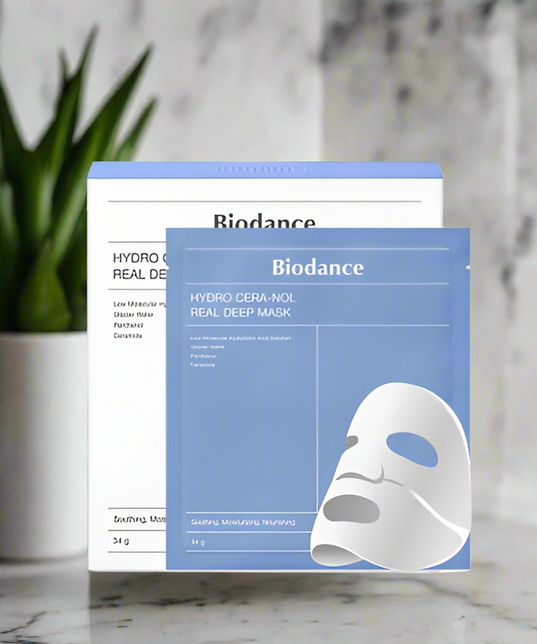 BIODANCE Hydro Cera-nol Real Deep Mask 1Box (4ea) – Triple Soothing & Deep Moisture