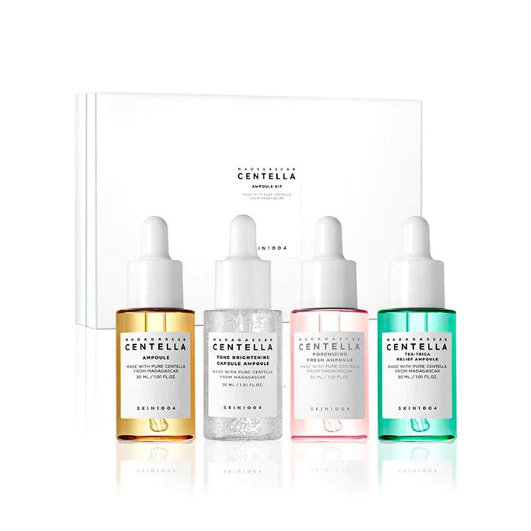 Skin1004 Madagascar Centella Ampoule Kit – Mini 4 Ampoule Set for All Skin Concerns