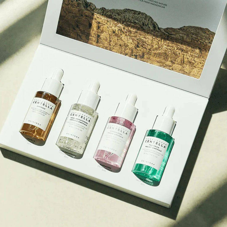 Skin1004 Madagascar Centella Ampoule Kit – Mini 4 Ampoule Set for All Skin Concerns
