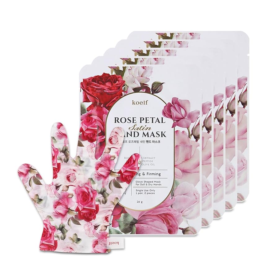 KOELF Rose Petal Hand Mask – Intensive Nourishing & Hydrating Treatment