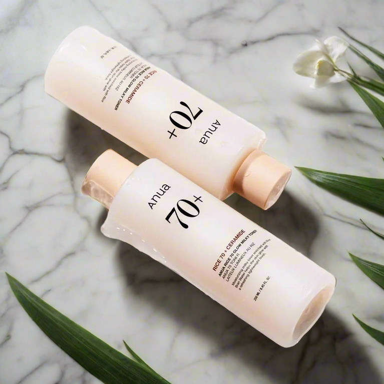 ANUA Rice 70 Glow Milky Toner 250ml – Brightening & Barrier Care