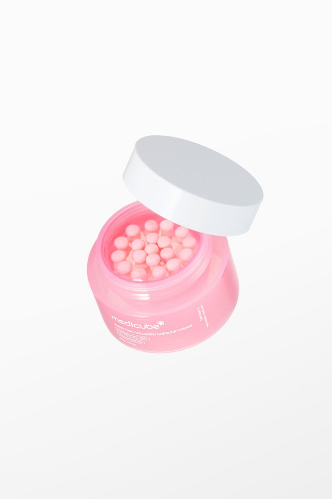 Medicube PDRN Pink Collagen Capsule Cream 55g – Customizable Glass Skin Moisturizer