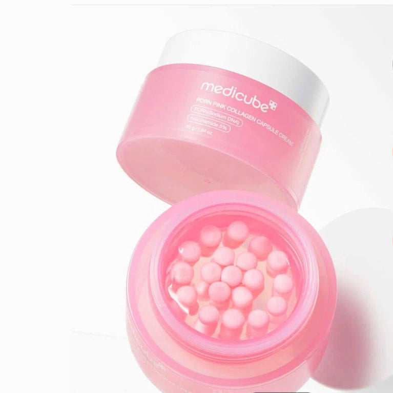 Medicube PDRN Pink Collagen Capsule Cream 55g – Customizable Glass Skin Moisturizer