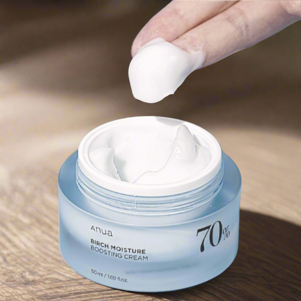 ANUA Birch Moisture Boosting Cream – 70% Birch Water for Hydrated, Balanced Skin